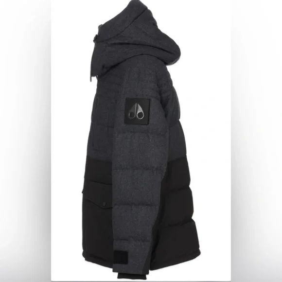 MOOSE KNUCKLES FLEMINGTON JACKET IN CHARCOAL MELANGE NEW $895 Mens Sz XL